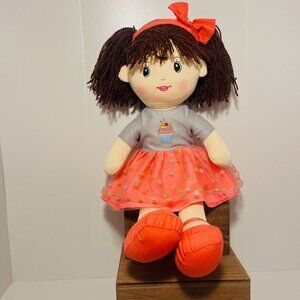 Linzy Plush Little Sweet Heart 16" Juliana Baby Doll with Pink Cupcake Dress